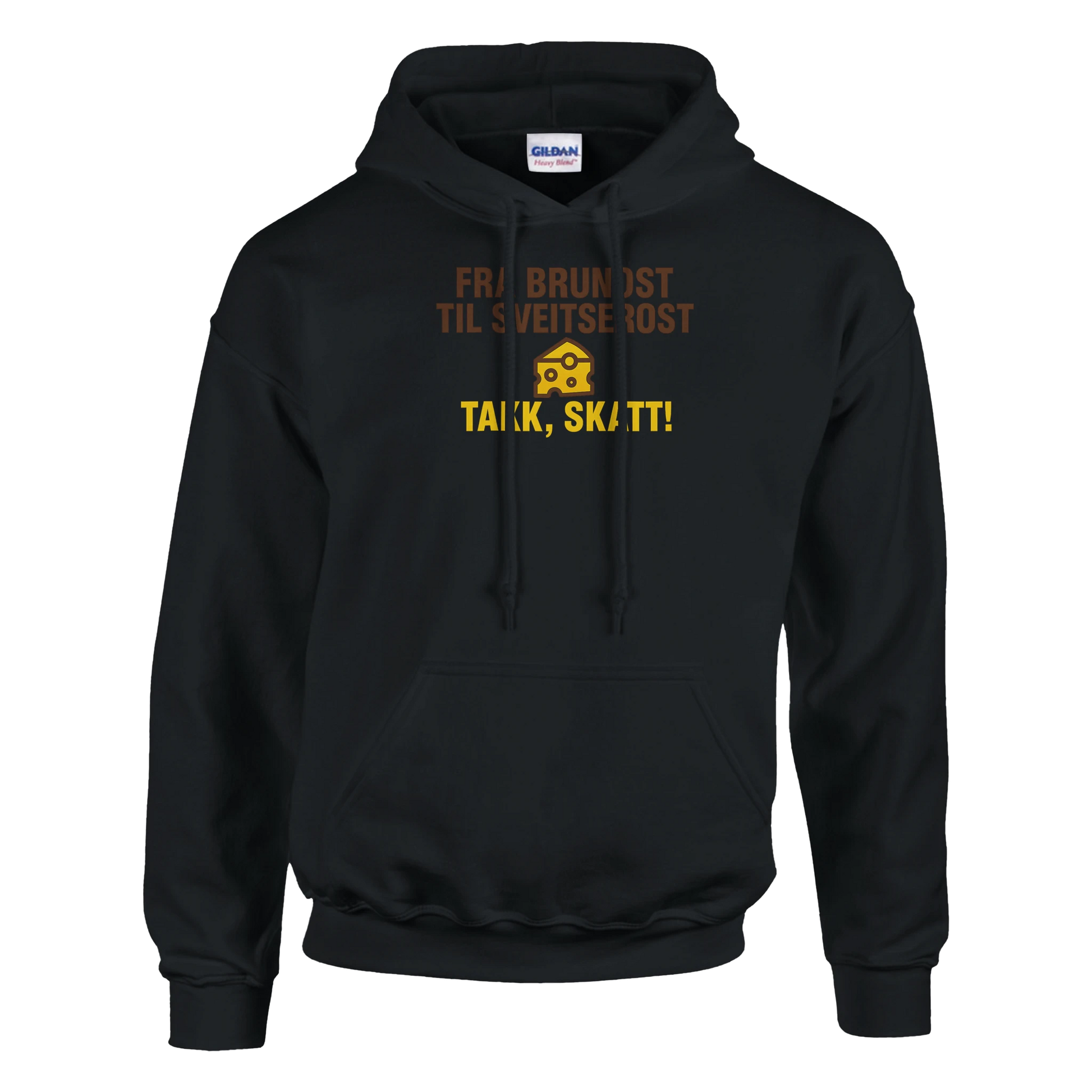Fra Brunost Til Sveitserost -Morsom Tekstprint - Norsk design