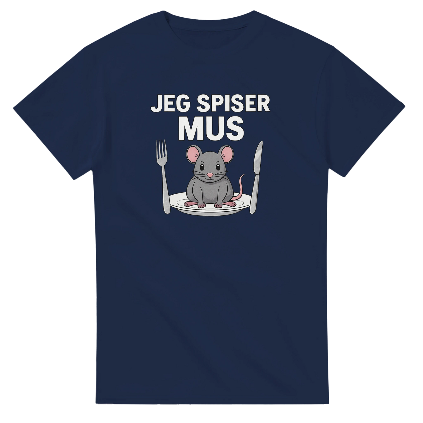 Jeg Spiser Mus -Morsom Tekstprint - Norsk design