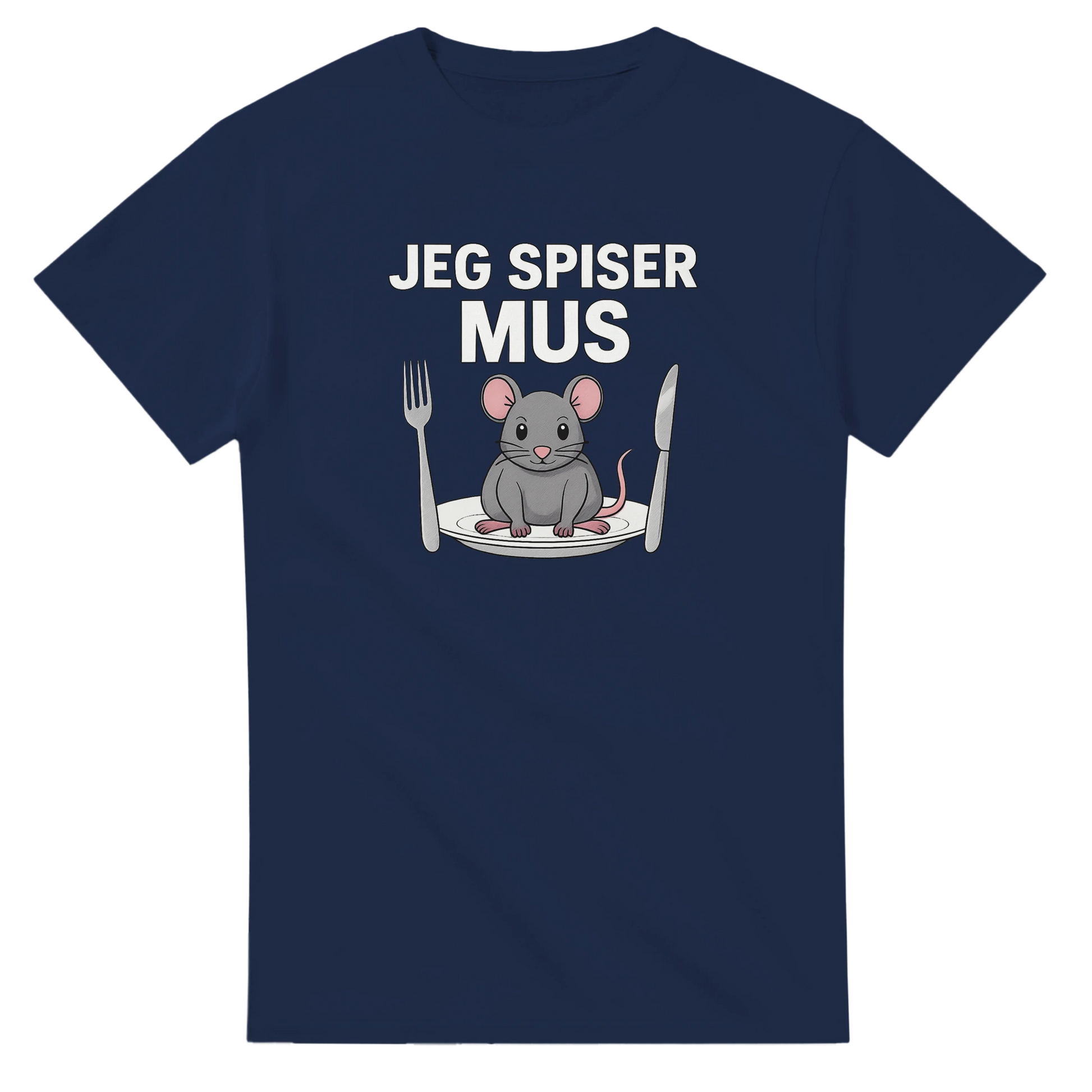 Jeg Spiser Mus -Morsom Tekstprint - Norsk design