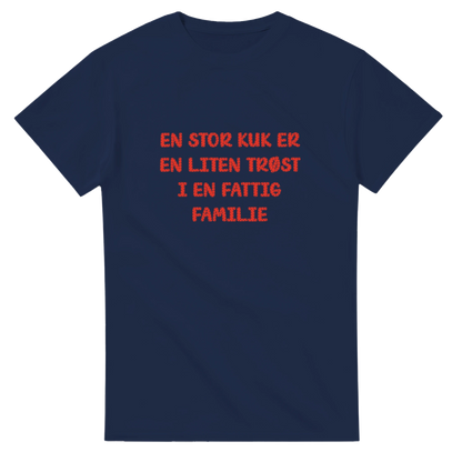 Fattig familie -Morsom Tekstprint - Norsk design