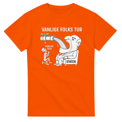 Vanlige Folks Tur -Morsom Tekstprint - Norsk design