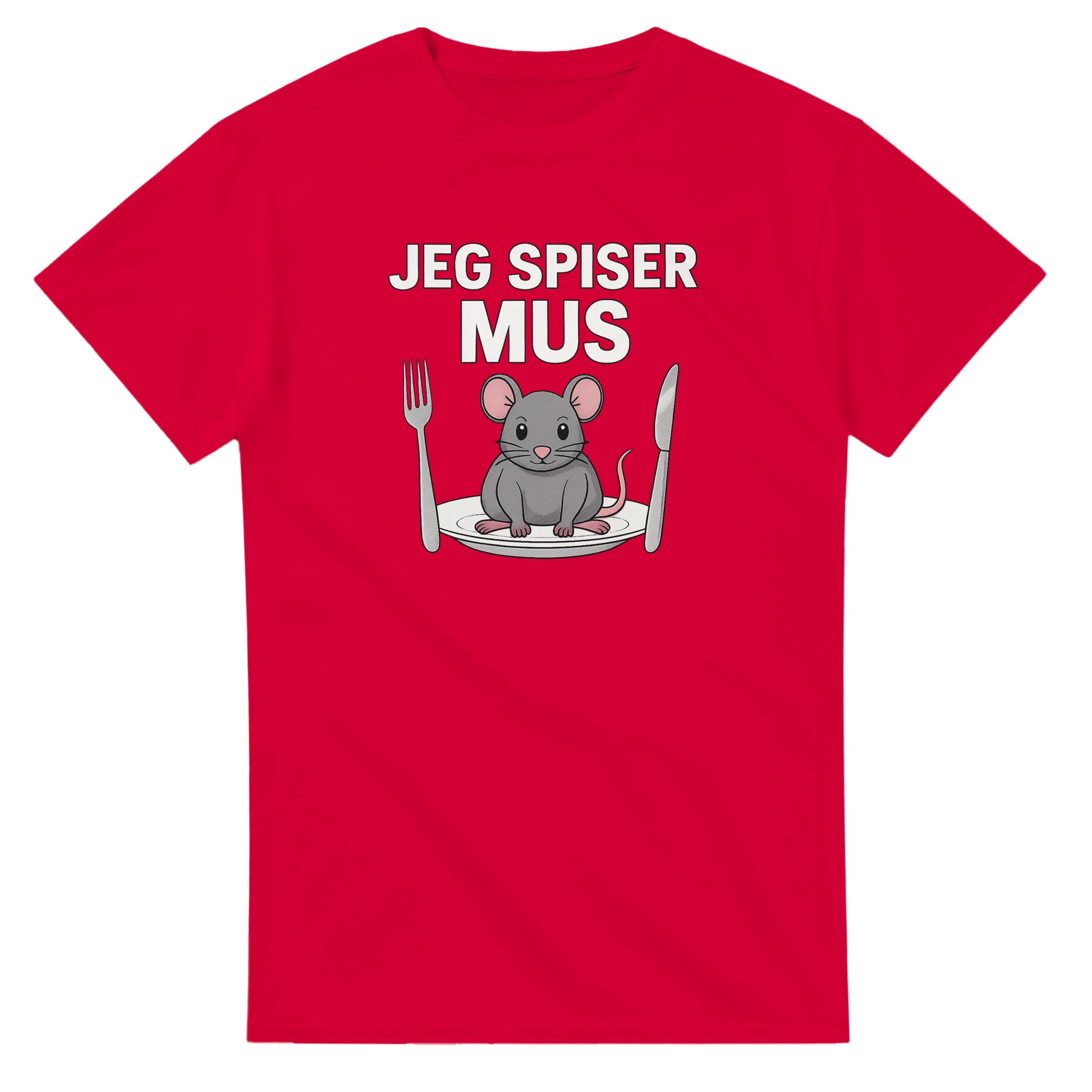 Jeg Spiser Mus -Morsom Tekstprint - Norsk design