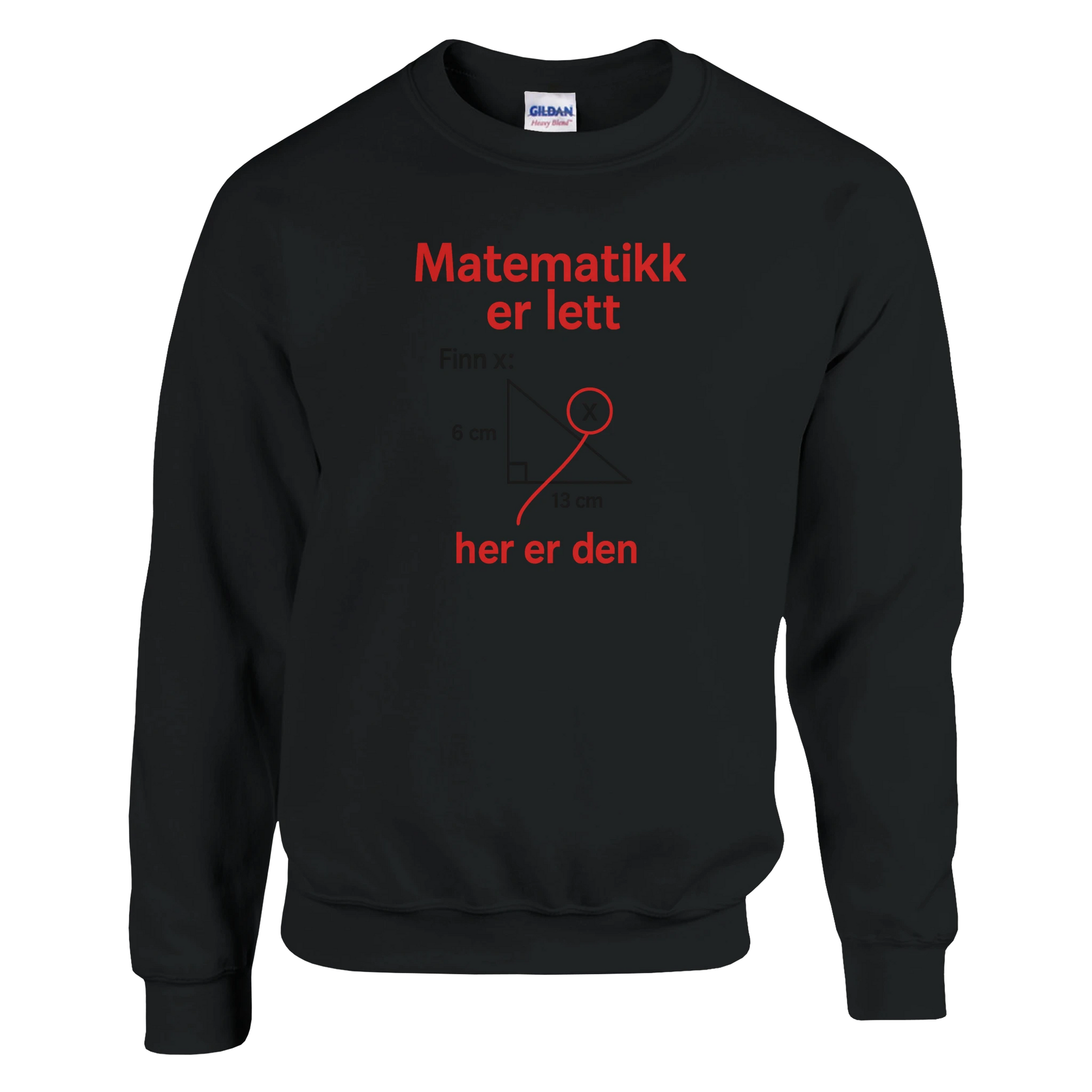 Matematikk Er Lett -Morsom Tekstprint - Norsk design