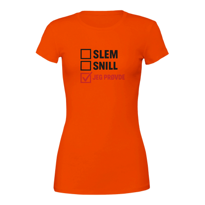 Jeg Prøvde -Morsom Tekstprint - Norsk design