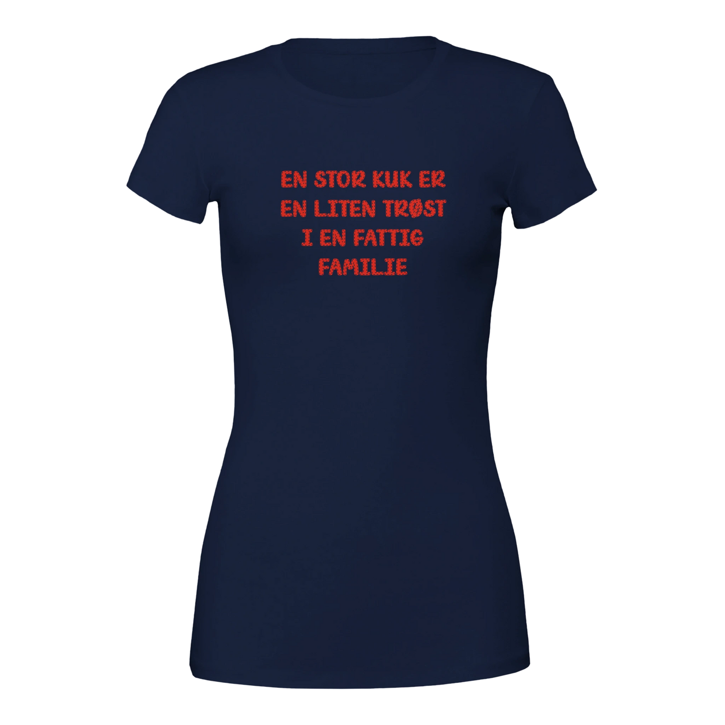 Fattig familie -Morsom Tekstprint - Norsk design