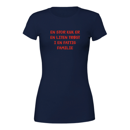 Fattig familie -Morsom Tekstprint - Norsk design