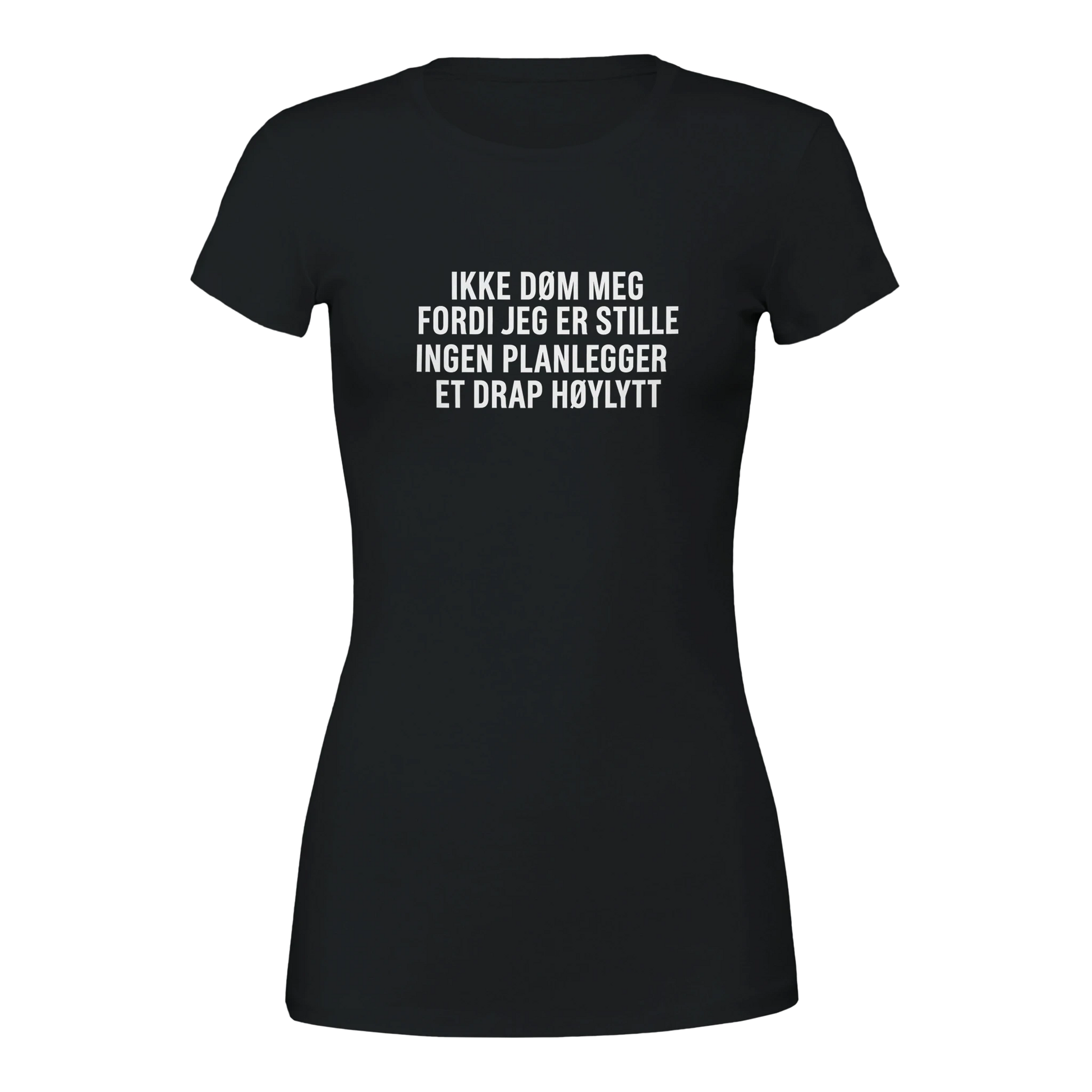 Ikke døm meg -Morsom Tekstprint - Norsk design