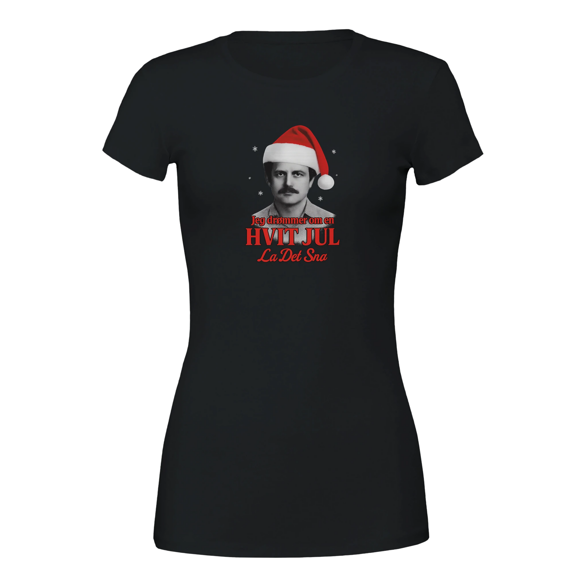 Jeg Drømmer Om En Hvit Jul -Morsom Tekstprint - Norsk design