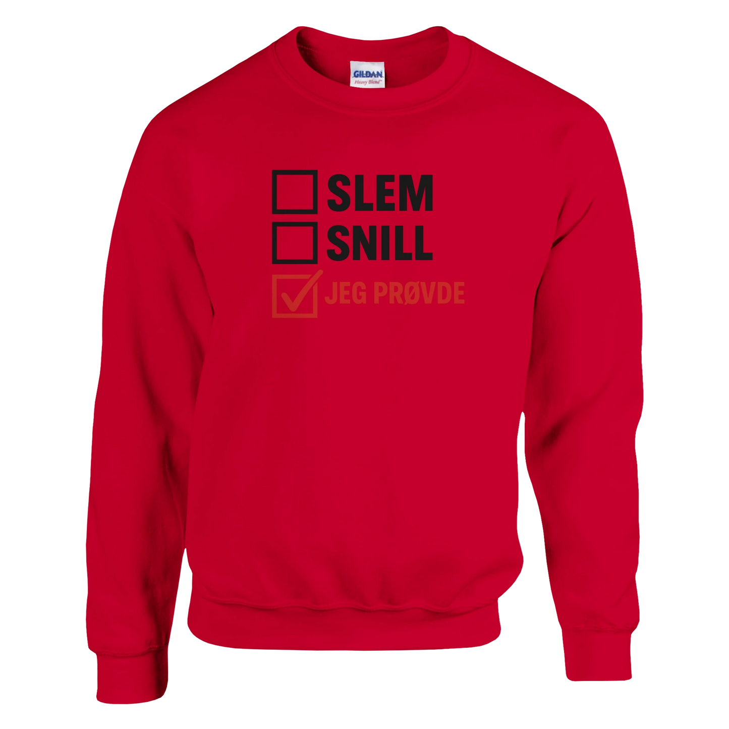 Jeg Prøvde -Morsom Tekstprint - Norsk design