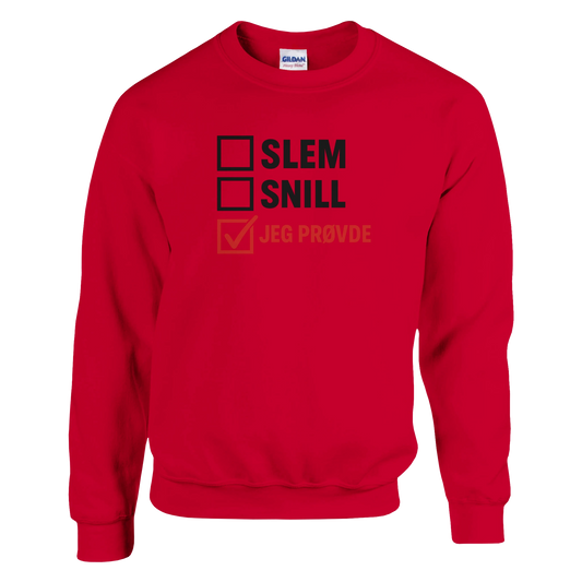 Jeg Prøvde -Morsom Tekstprint - Norsk design