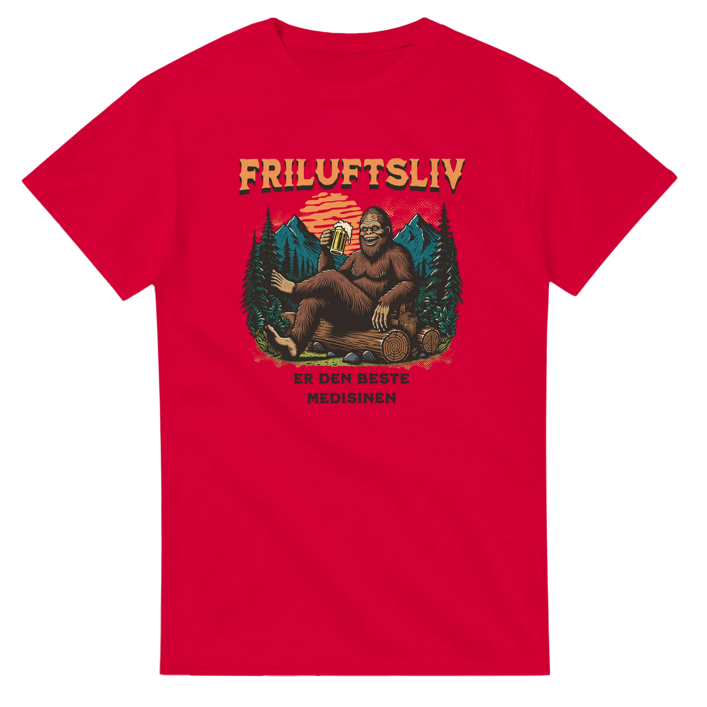 Friluftsliv er den beste medisinen -Morsom Tekstprint - Norsk design