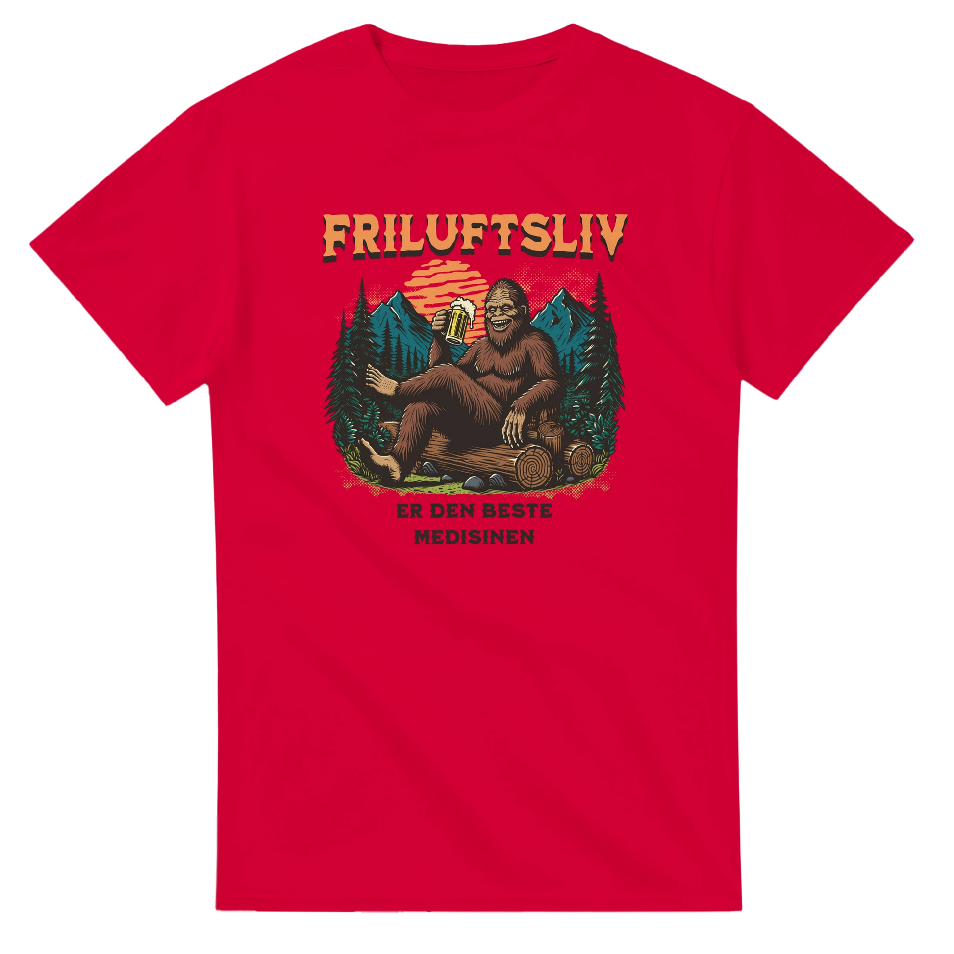 Friluftsliv er den beste medisinen -Morsom Tekstprint - Norsk design