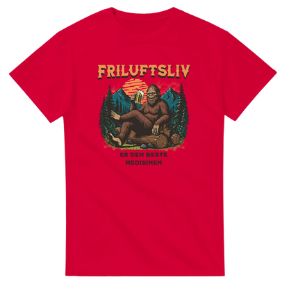 Friluftsliv er den beste medisinen -Morsom Tekstprint - Norsk design