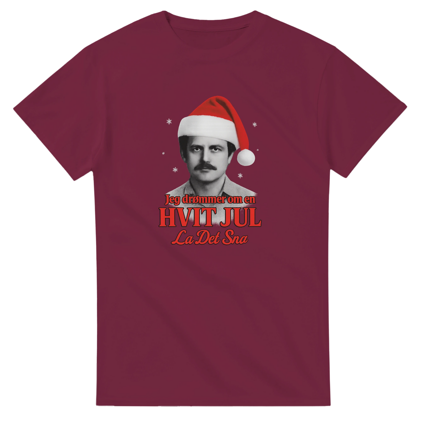 Jeg Drømmer Om En Hvit Jul -Morsom Tekstprint - Norsk design