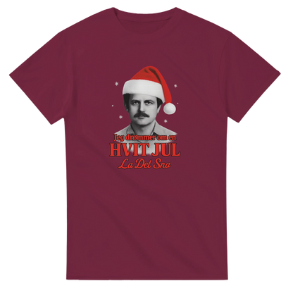 Jeg Drømmer Om En Hvit Jul -Morsom Tekstprint - Norsk design