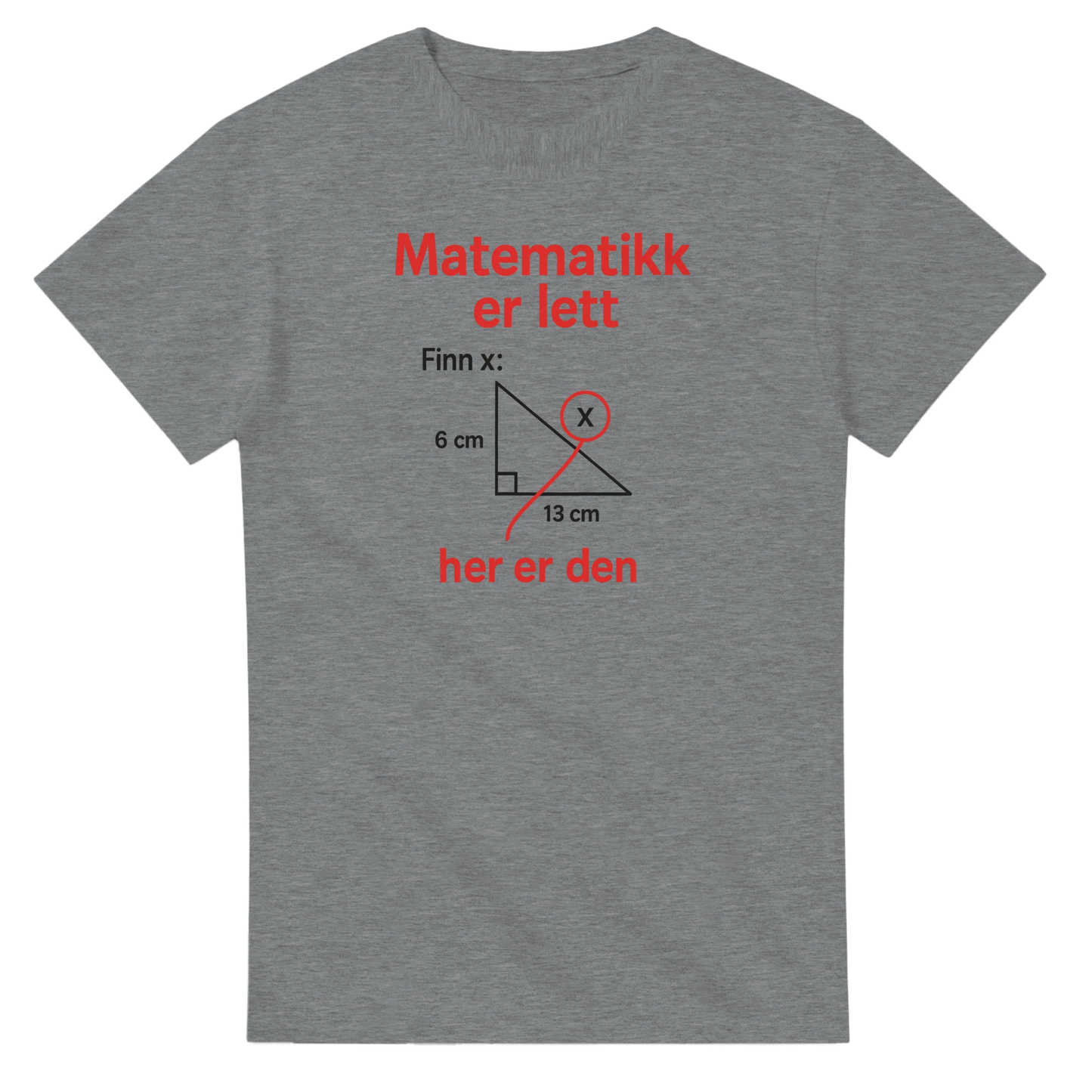 Matematikk Er Lett -Morsom Tekstprint - Norsk design