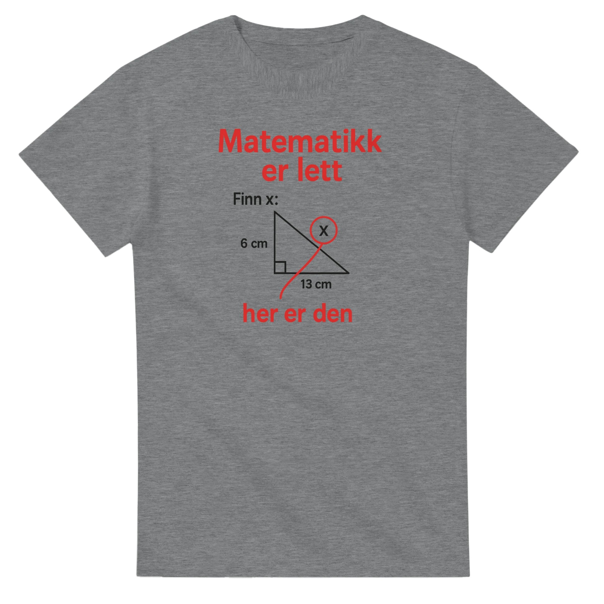 Matematikk Er Lett -Morsom Tekstprint - Norsk design