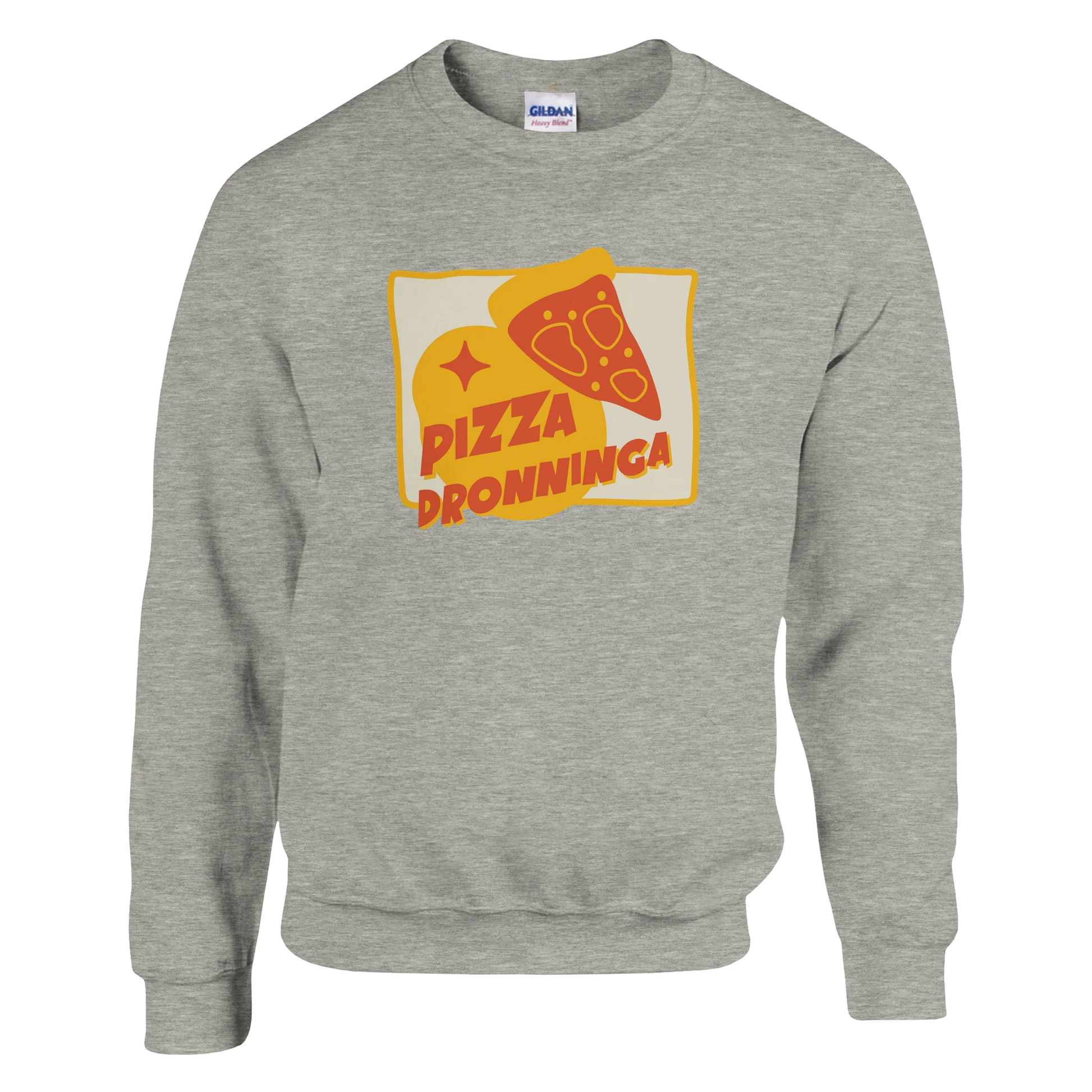 Pizza Dronninga -Morsom Tekstprint - Norsk design