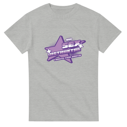 Sex Instruktør Første Time Gratis -Morsom Tekstprint - Norsk design