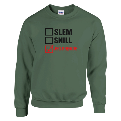 Jeg Prøvde -Morsom Tekstprint - Norsk design