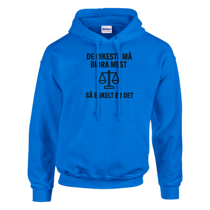 De rike må bidra mest -Morsom Tekstprint - Norsk design