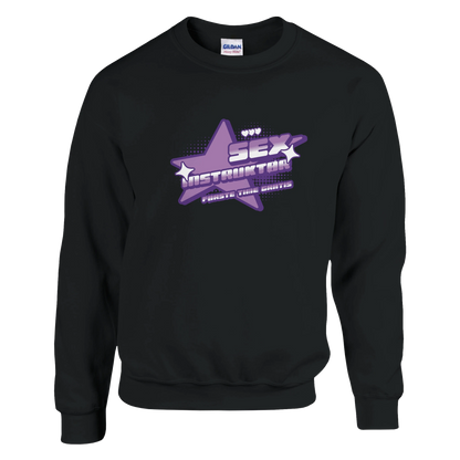 Sex Instruktør Første Time Gratis -Morsom Tekstprint - Norsk design