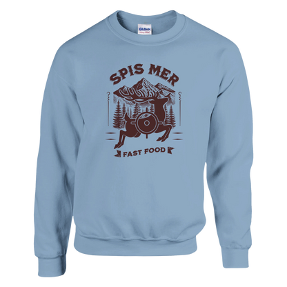 Spis Mer Fast Food -Morsom Tekstprint - Norsk design