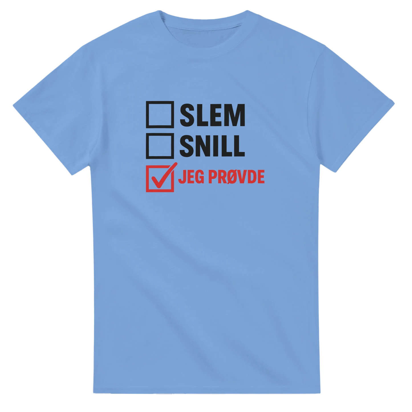 Jeg Prøvde -Morsom Tekstprint - Norsk design