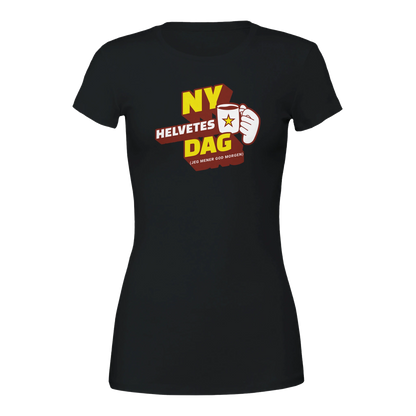 Ny Helvetes Dag -Morsom Tekstprint - Norsk design