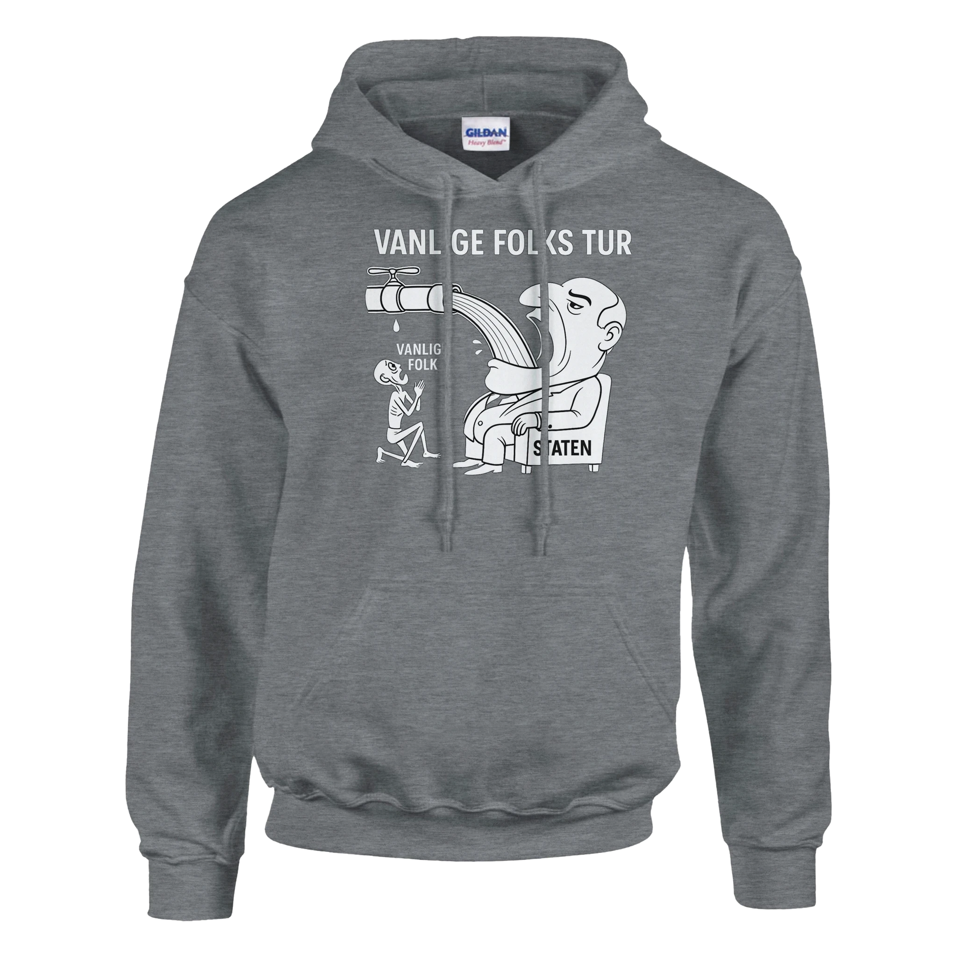 Vanlige Folks Tur -Morsom Tekstprint - Norsk design