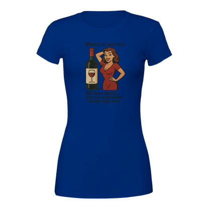 Mødre er som vin -Morsom Tekstprint - Norsk design