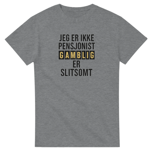 Jeg Er Ikke Pensjonist -Morsom Tekstprint - Norsk design