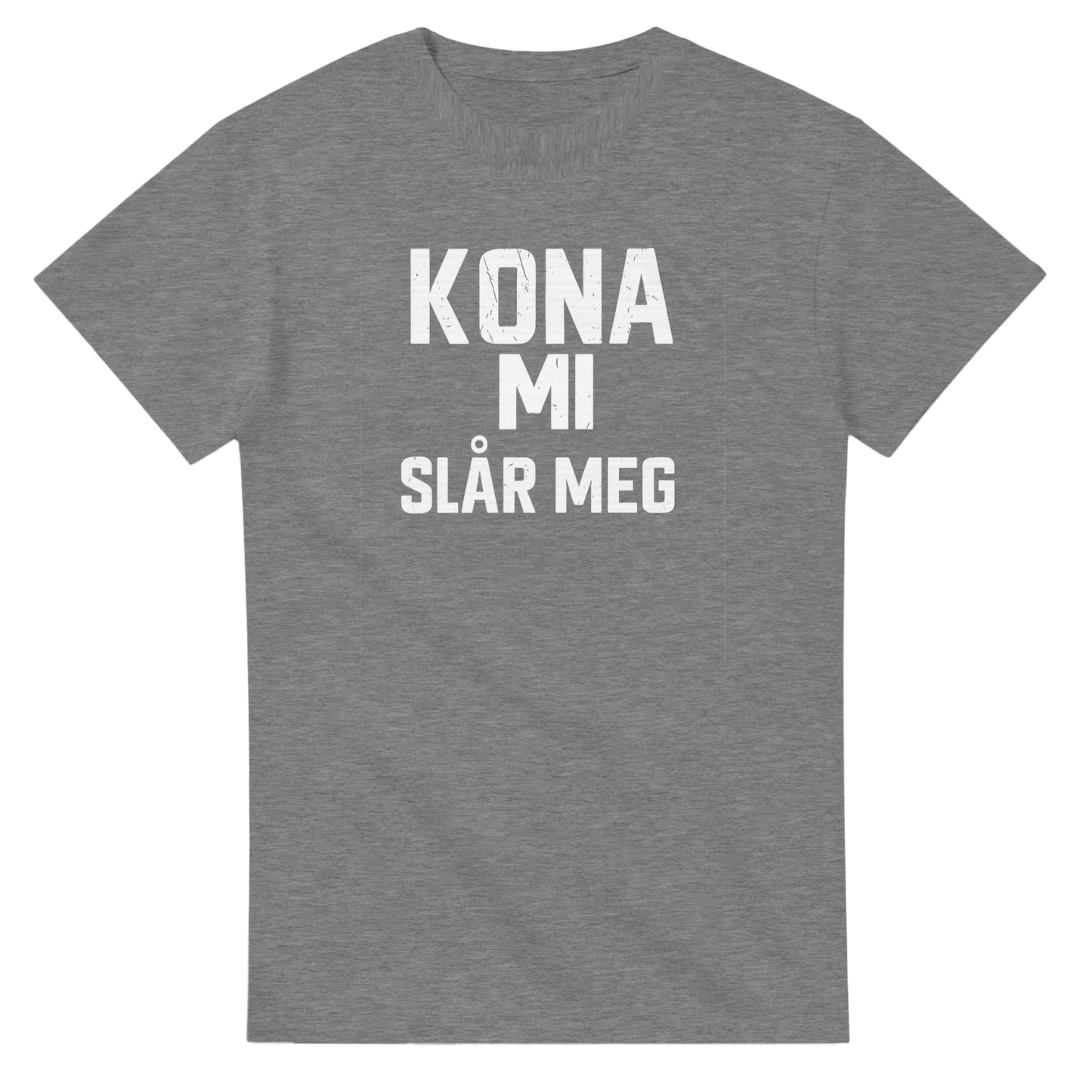 Kona Mi Slår Meg -Morsom Tekstprint - Norsk design