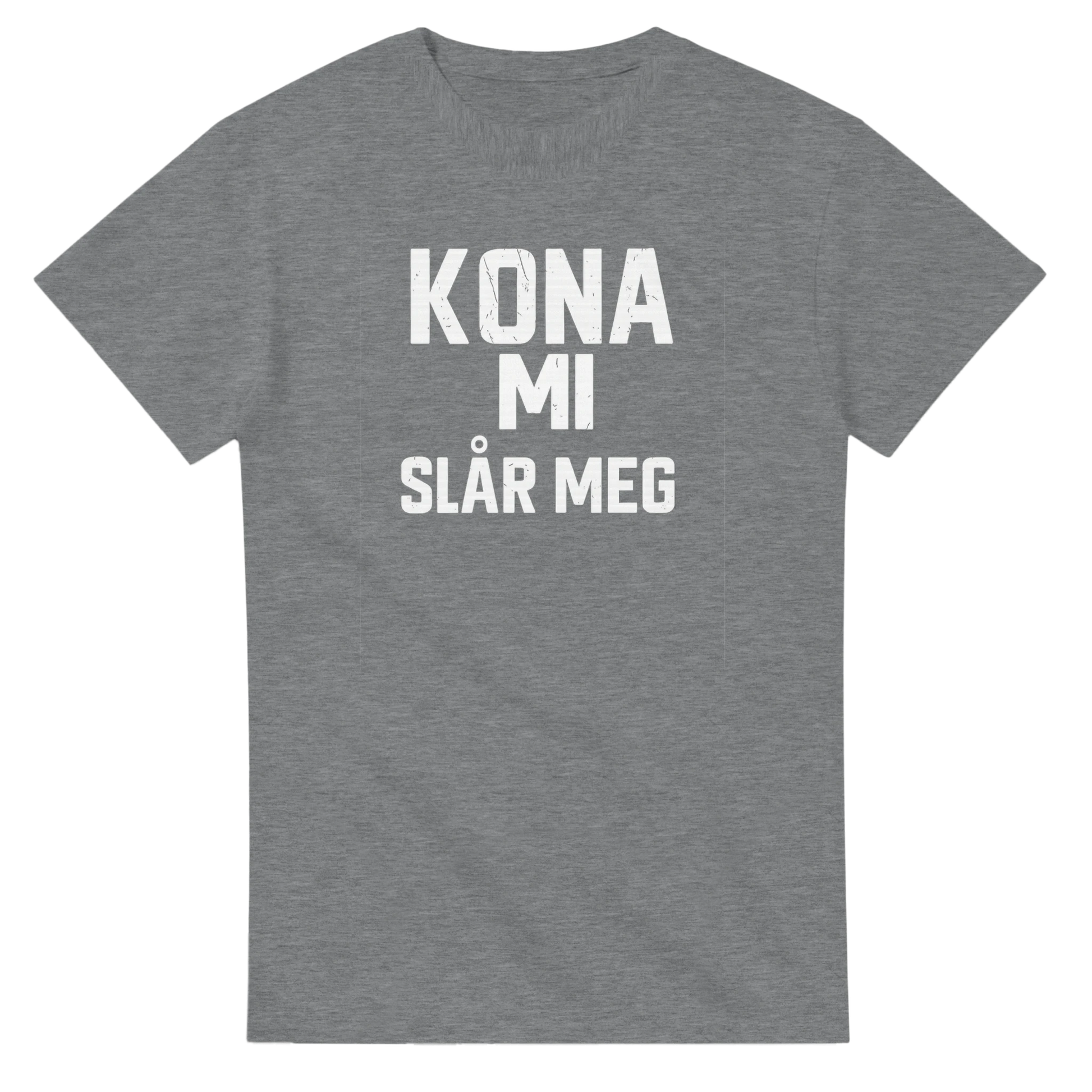 Kona Mi Slår Meg -Morsom Tekstprint - Norsk design