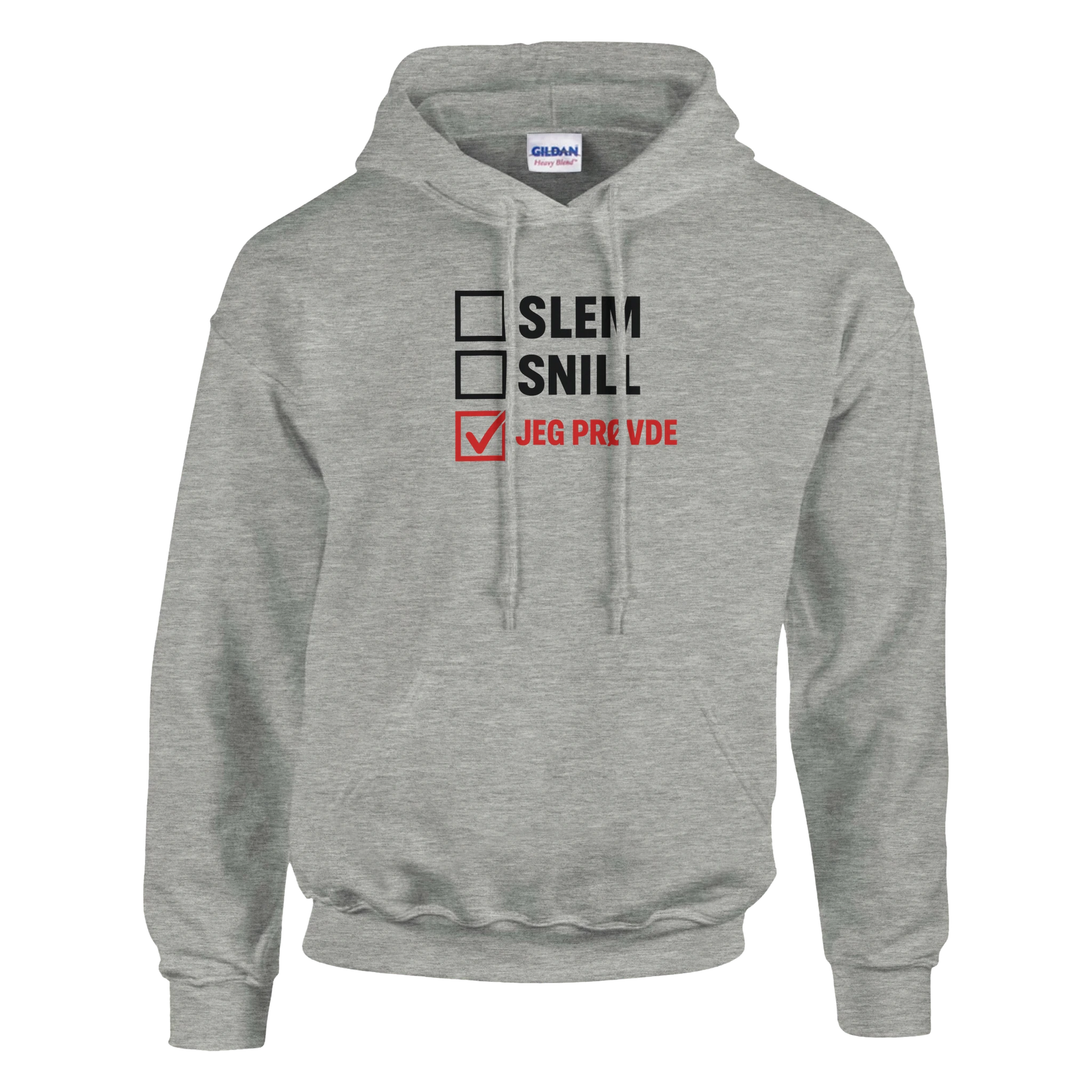 Jeg Prøvde -Morsom Tekstprint - Norsk design