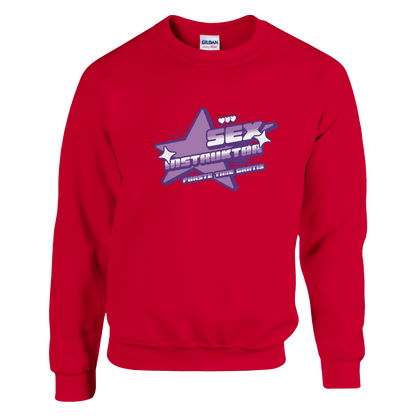 Sex Instruktør Første Time Gratis -Morsom Tekstprint - Norsk design