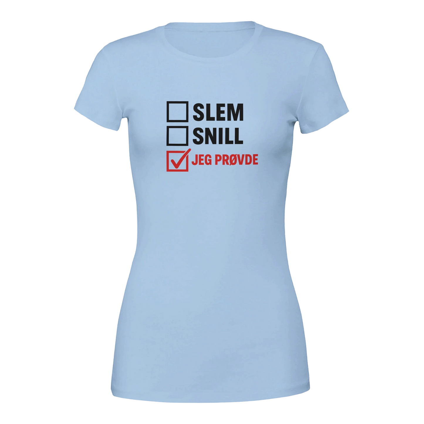 Jeg Prøvde -Morsom Tekstprint - Norsk design