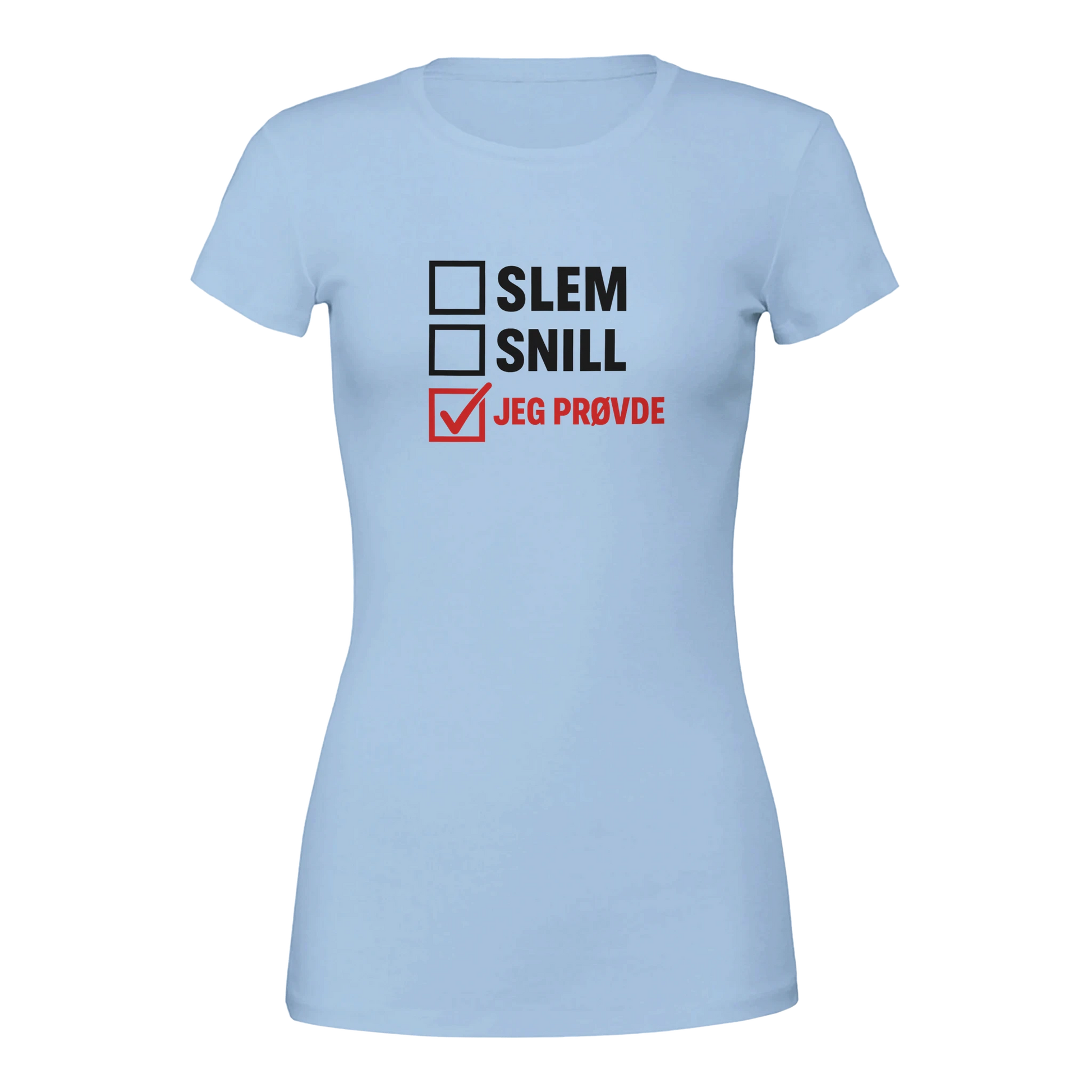 Jeg Prøvde -Morsom Tekstprint - Norsk design