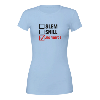 Jeg Prøvde -Morsom Tekstprint - Norsk design