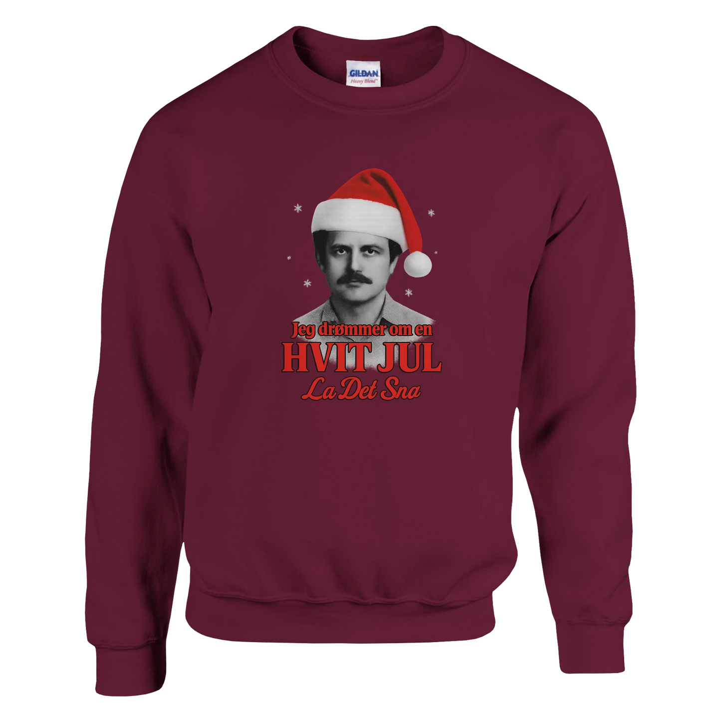 Jeg Drømmer Om En Hvit Jul -Morsom Tekstprint - Norsk design