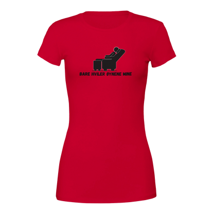 Bare Hviler Øynene Mine -Morsom Tekstprint - Norsk design