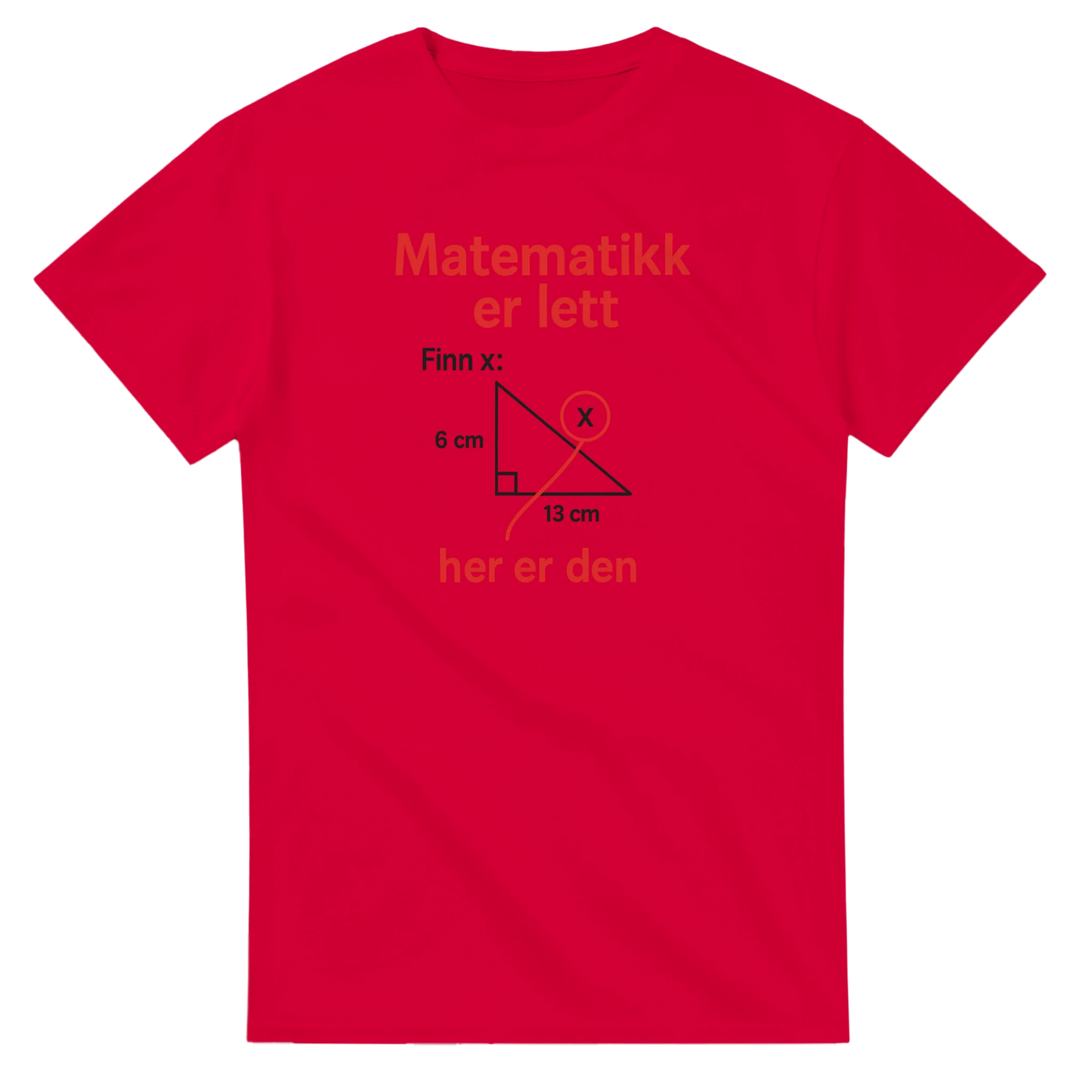 Matematikk Er Lett -Morsom Tekstprint - Norsk design