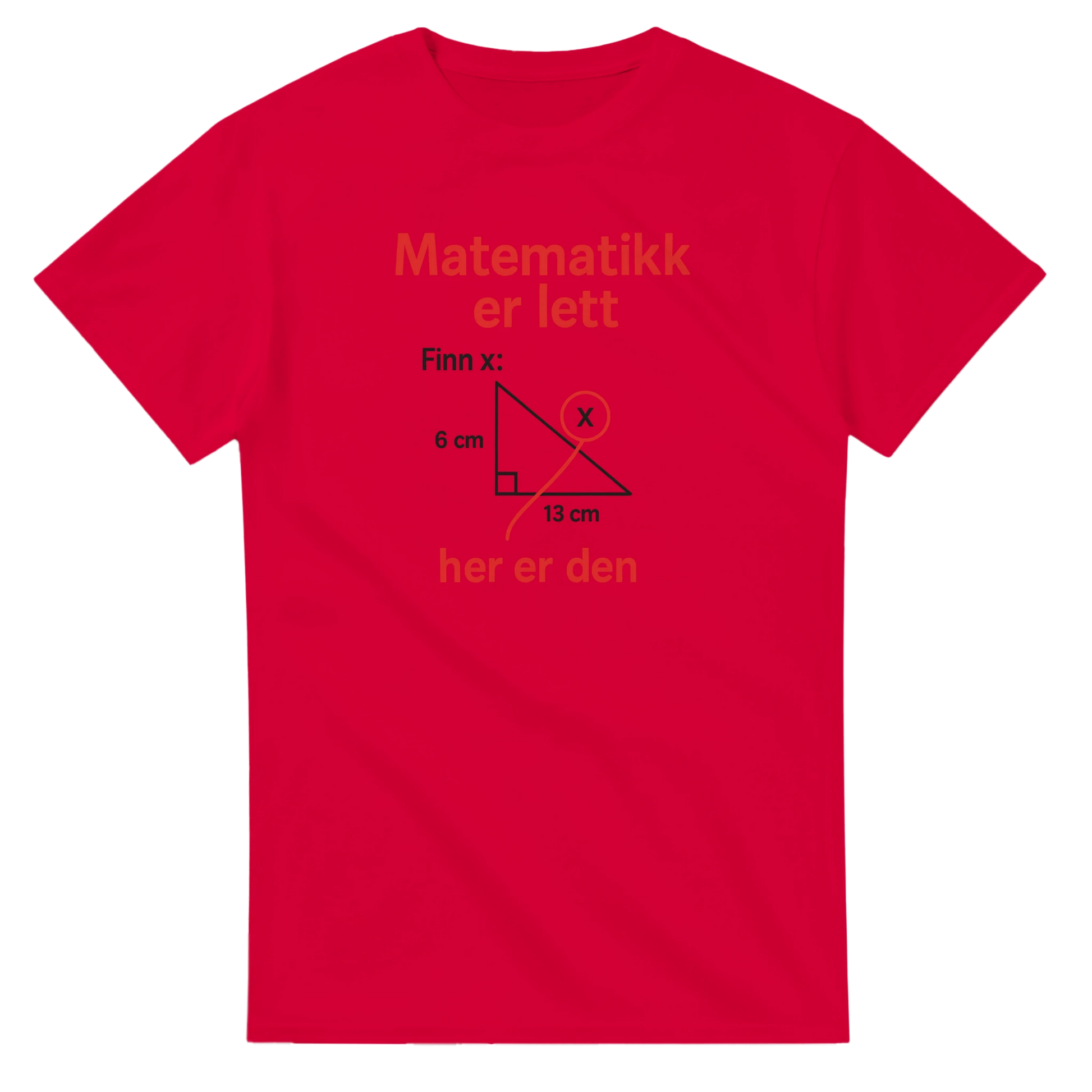 Matematikk Er Lett -Morsom Tekstprint - Norsk design