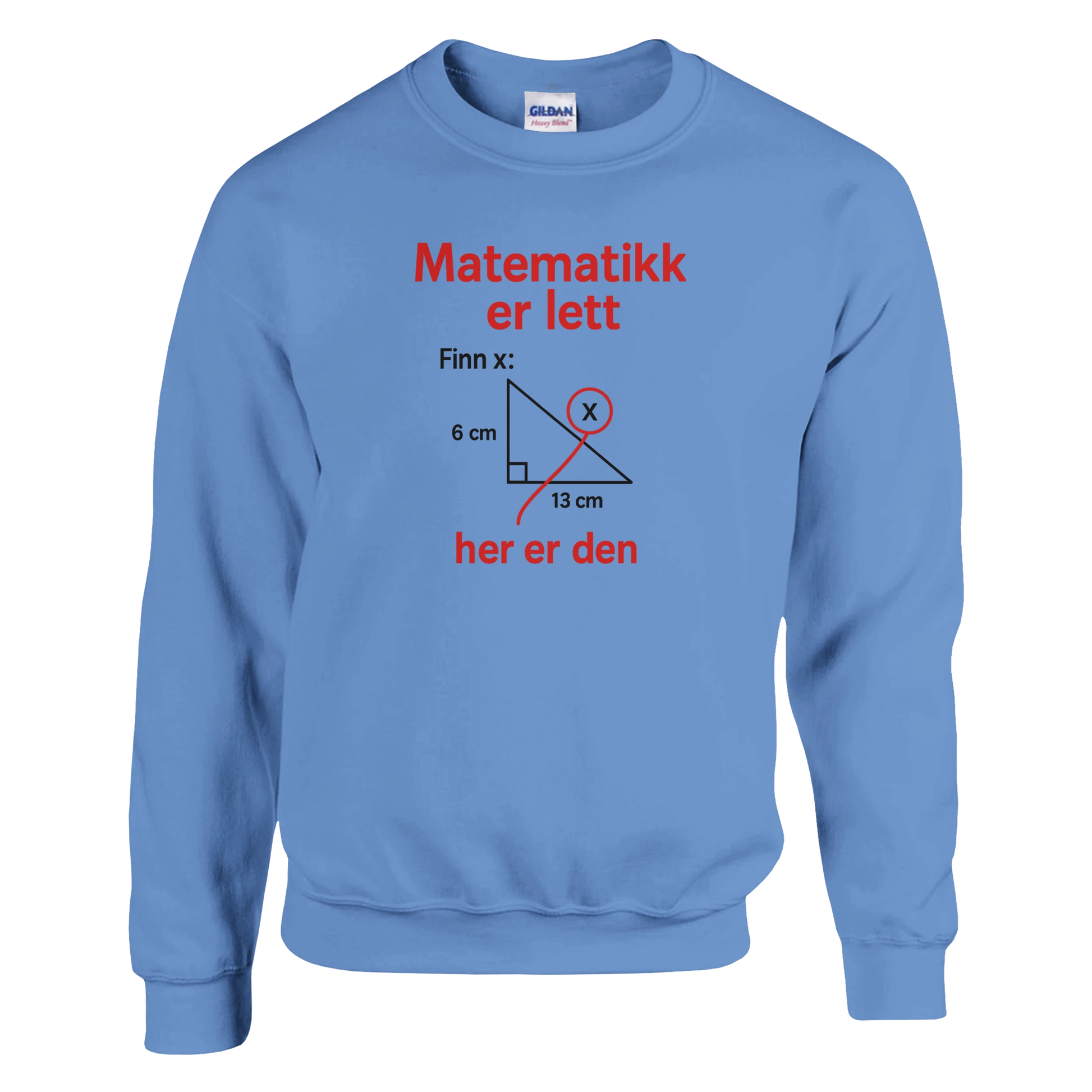 Matematikk Er Lett -Morsom Tekstprint - Norsk design