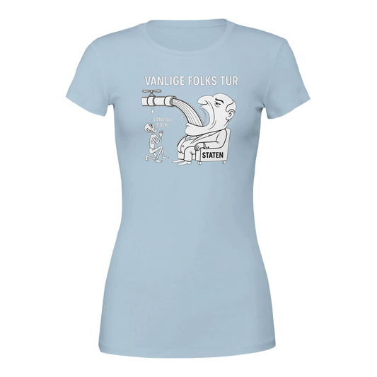 Vanlige Folks Tur -Morsom Tekstprint - Norsk design