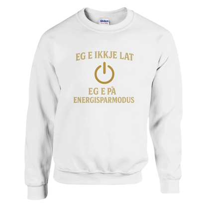 Eg e ikkje lat -Morsom Tekstprint - Norsk design