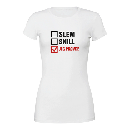 Jeg Prøvde -Morsom Tekstprint - Norsk design