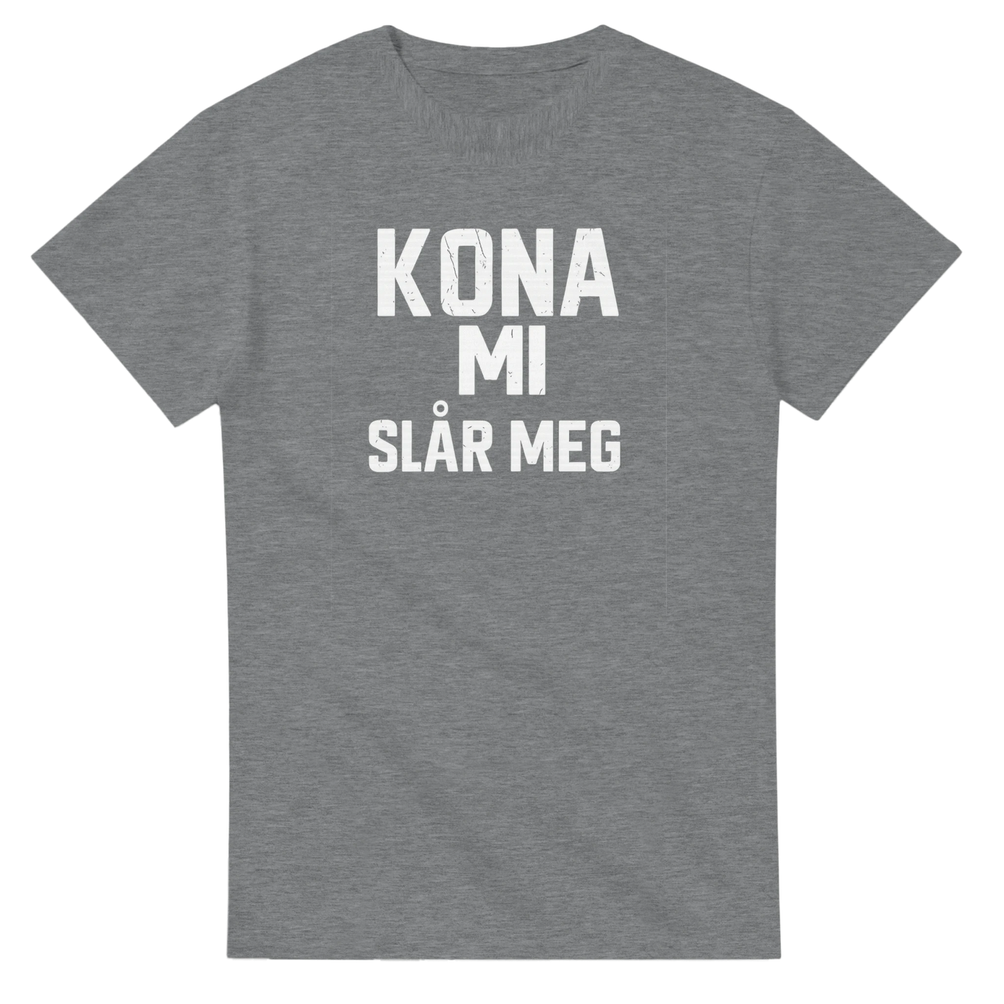 Kona Mi Slår Meg -Morsom Tekstprint - Norsk design