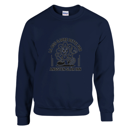 Angsten Slår Inn -Morsom Tekstprint - Norsk design