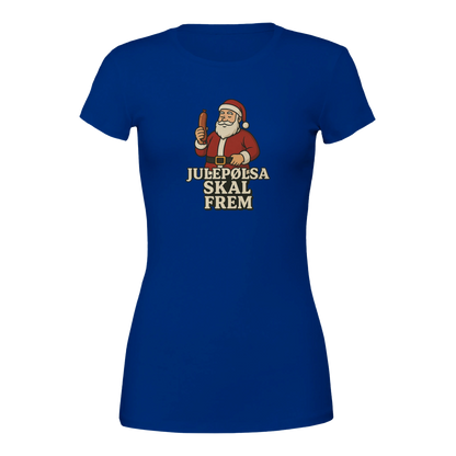 Julepølsa skal frem -Morsom Tekstprint - Norsk design